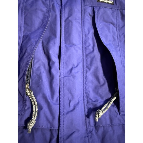 Vintage Patagonia Rainforest Storm Shell Jacket Blue Teal Mesh Lined Hooded L - Picture 3 of 14